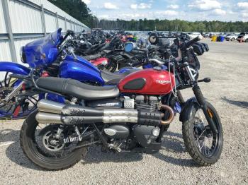  Salvage Triumph Motorcycle Street