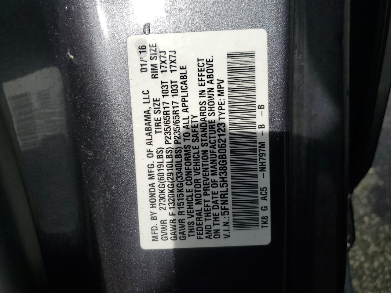 Honda Odyssey Se Image 12