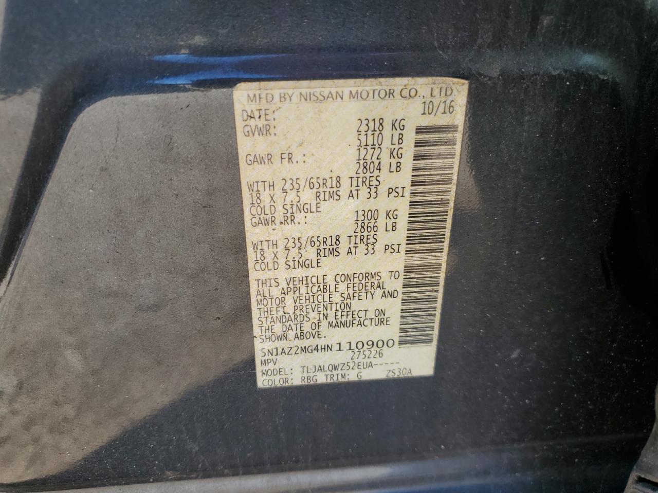 Nissan Murano S Image 13