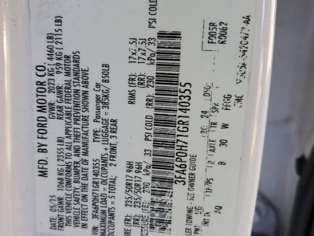 Ford Fusion Se Image 4