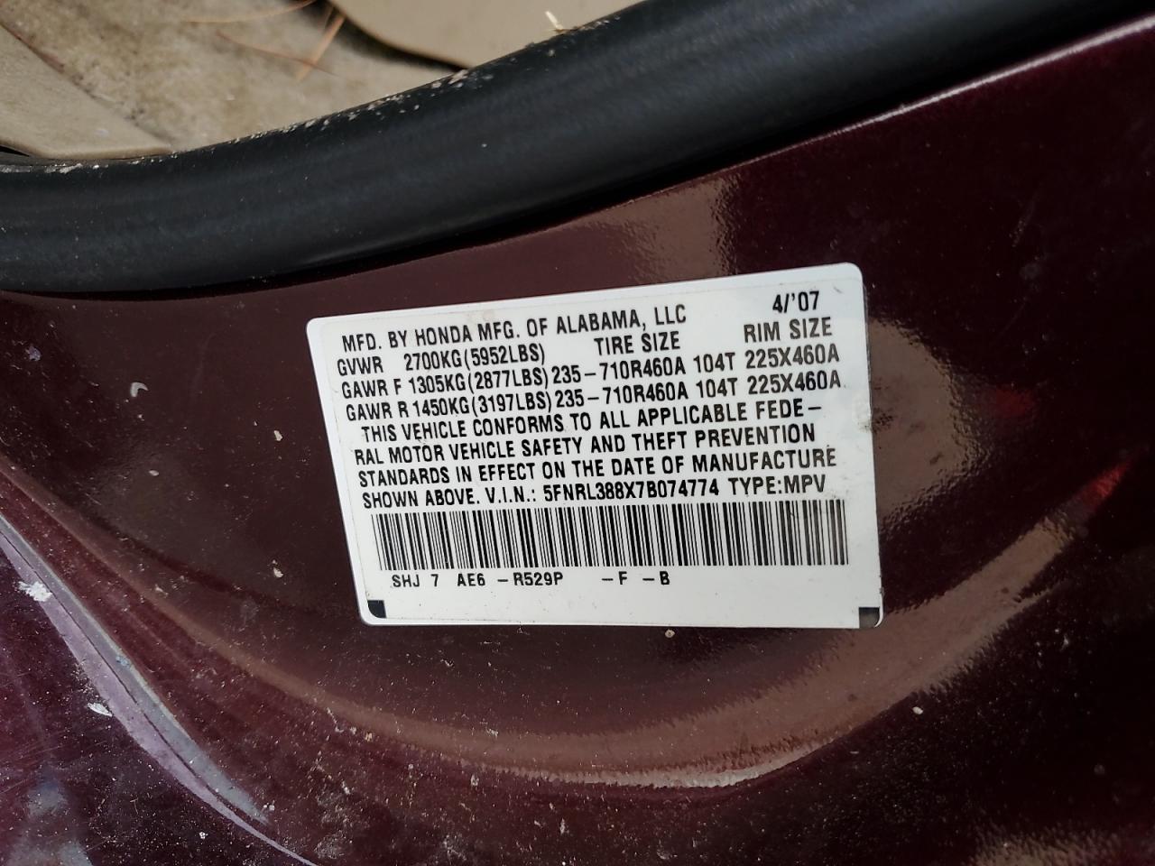 Honda Odyssey Touring Image 12