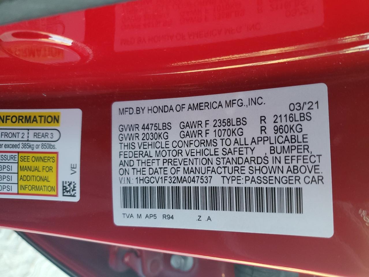 Honda Accord Sport Image 12