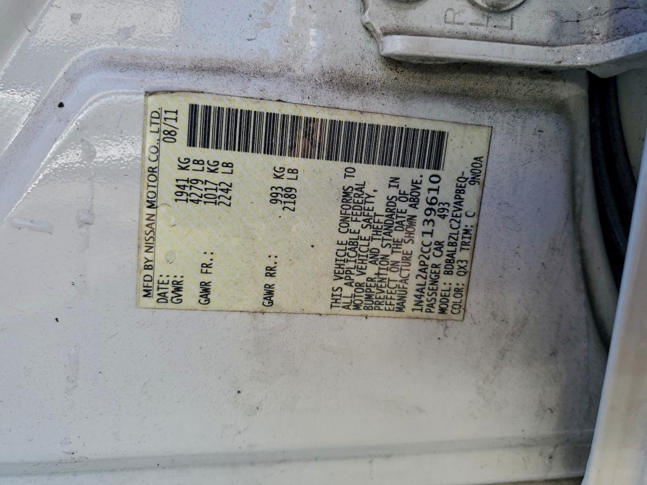 Nissan Altima Base Image 3