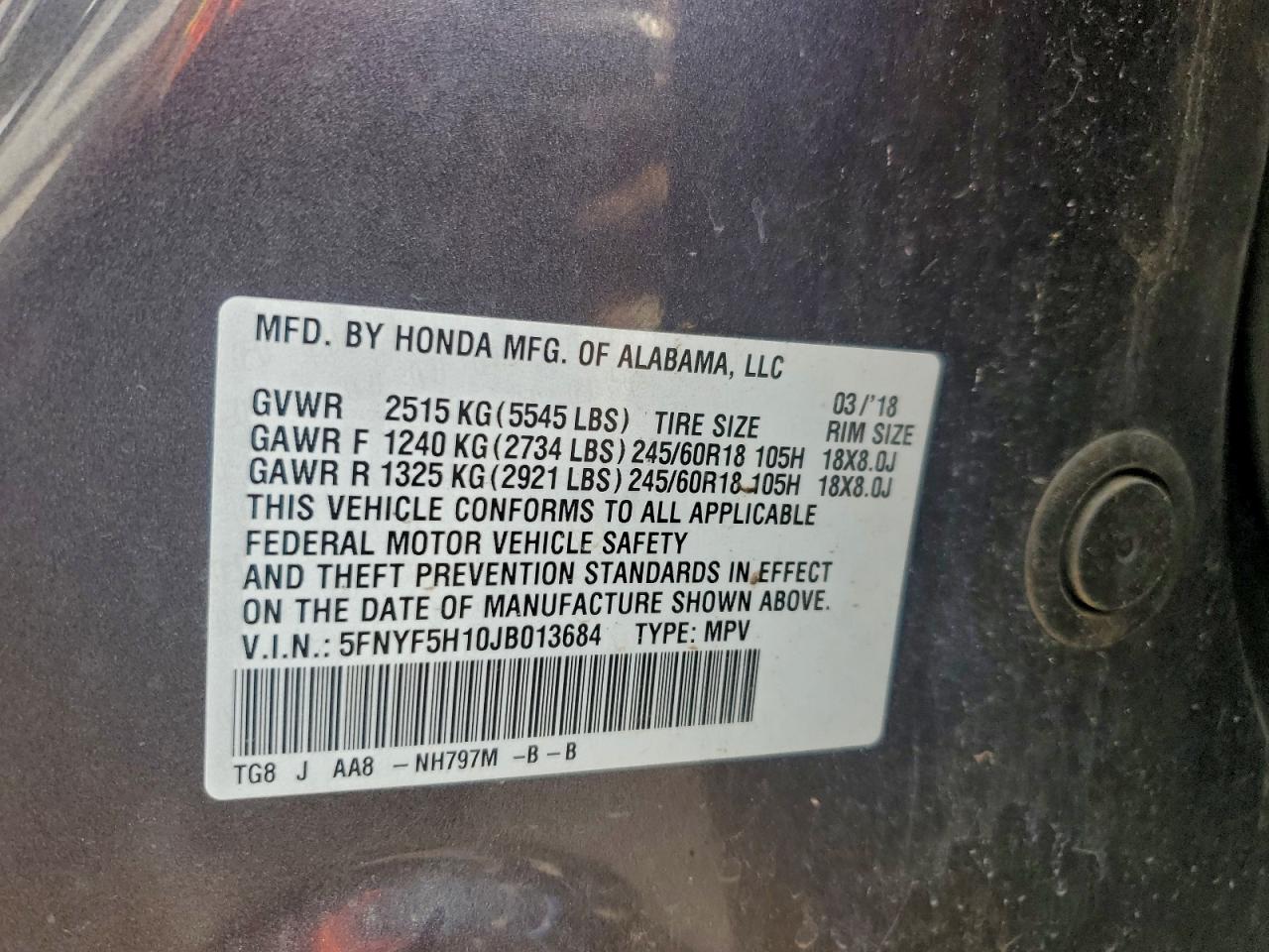 Honda Pilot Lx Image 8