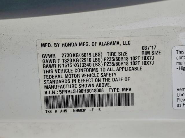 Honda Odyssey Touring Image 4