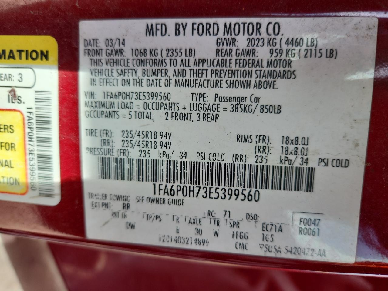 Ford Fusion Se Image 3