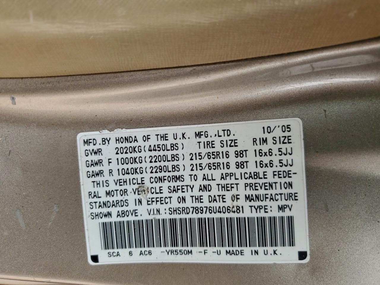 Honda Crv Se Image 10