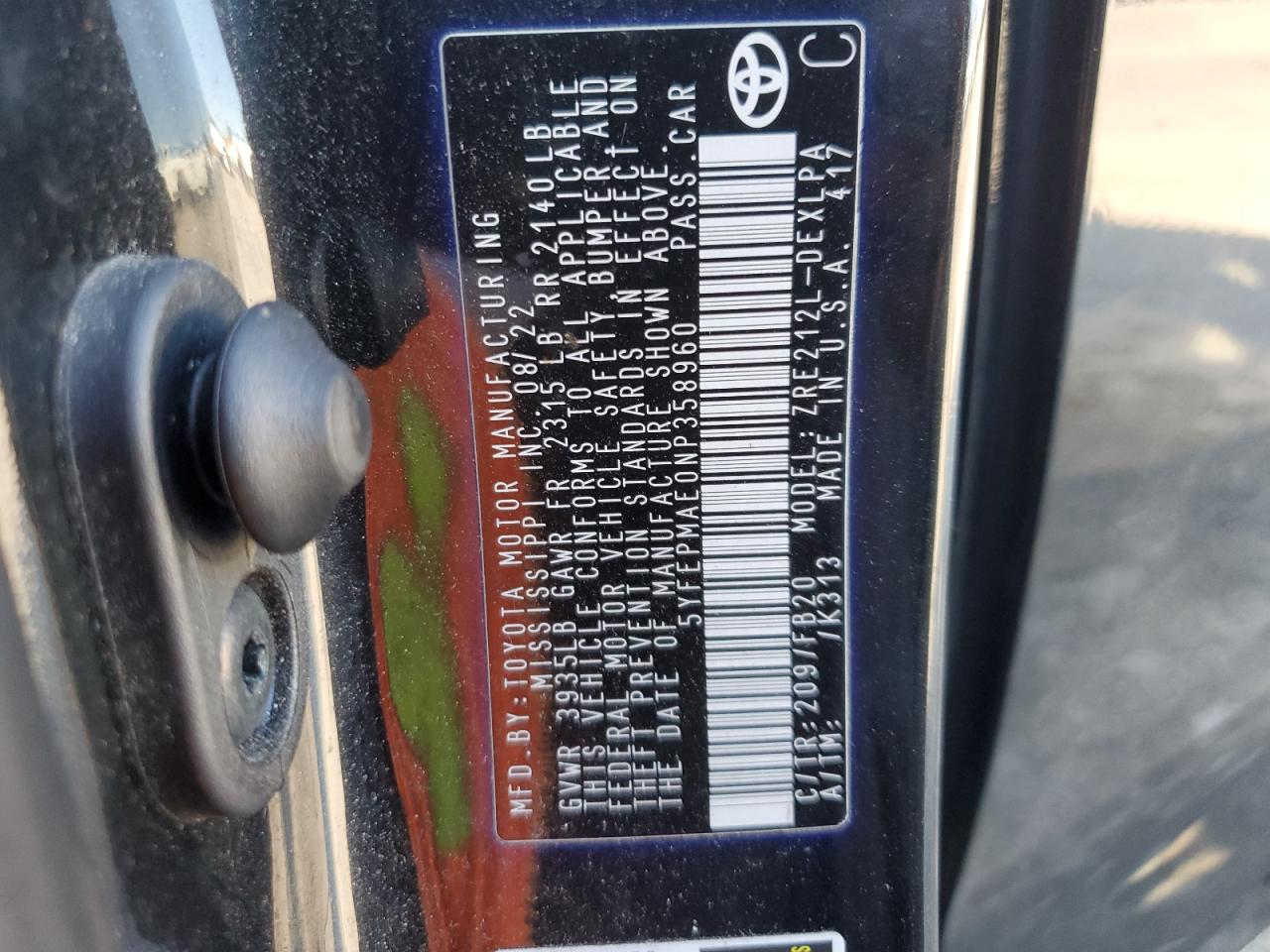 Toyota Corolla Le Image 12