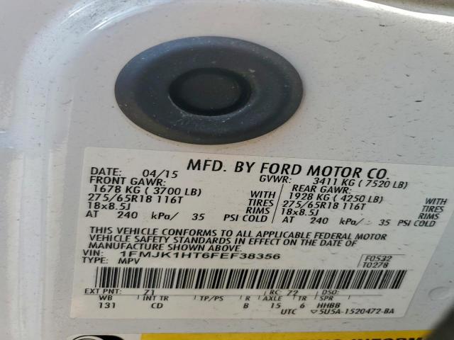 Ford Expedition El Xlt Image 9