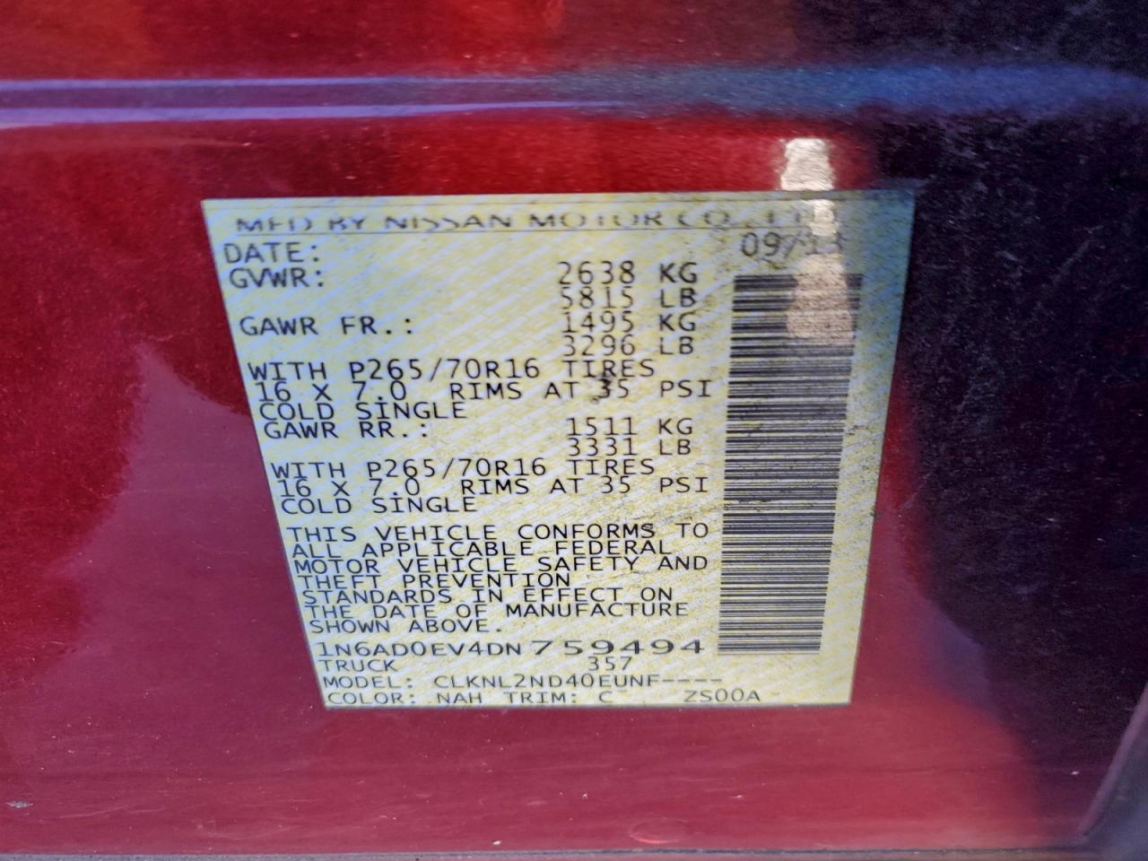 Nissan Frontier S Image 10