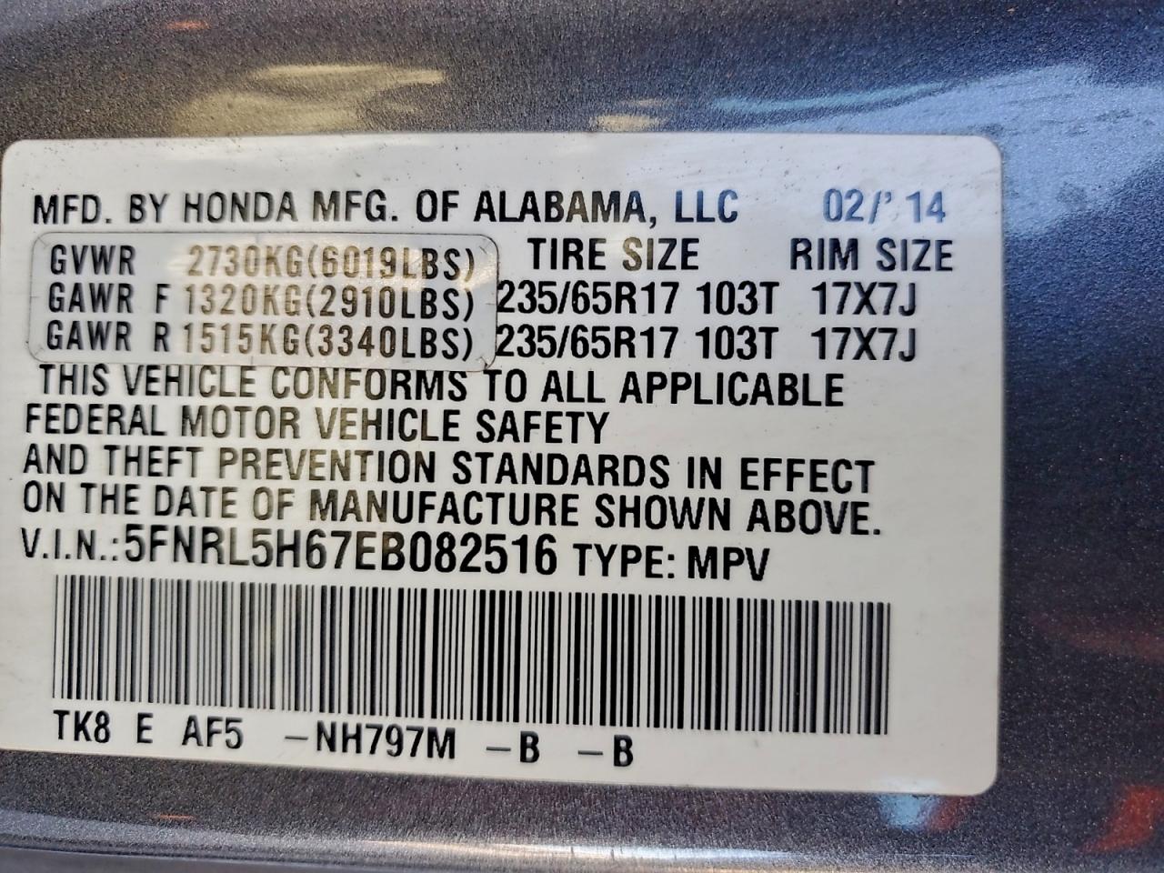 Honda Odyssey Exl Image 9