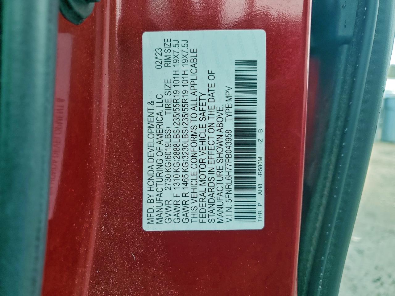 Honda Odyssey Sport-l Image 11