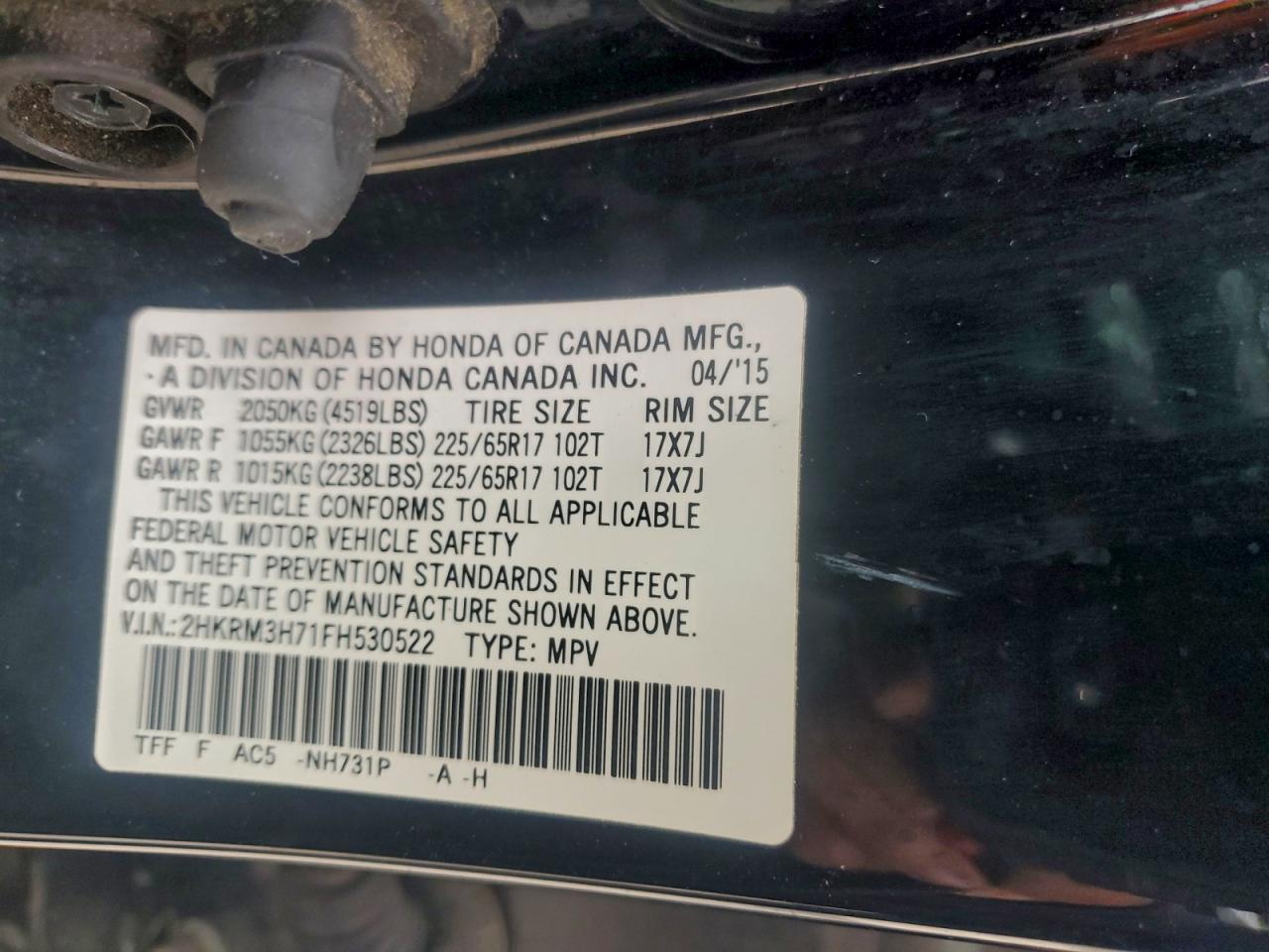 Honda Crv Exl Image 2