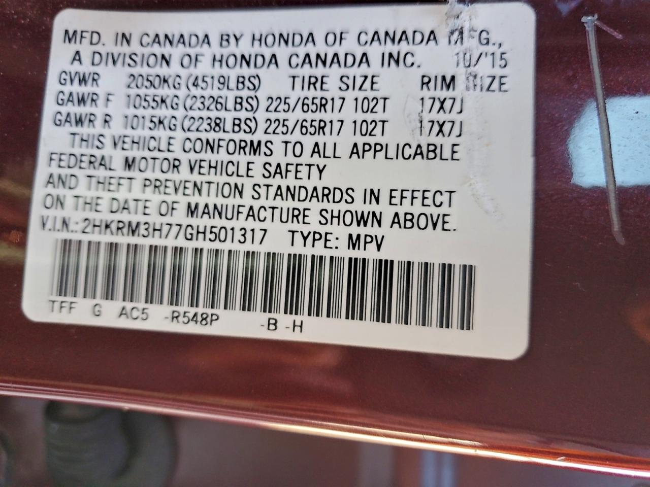 Honda Crv Exl Image 12