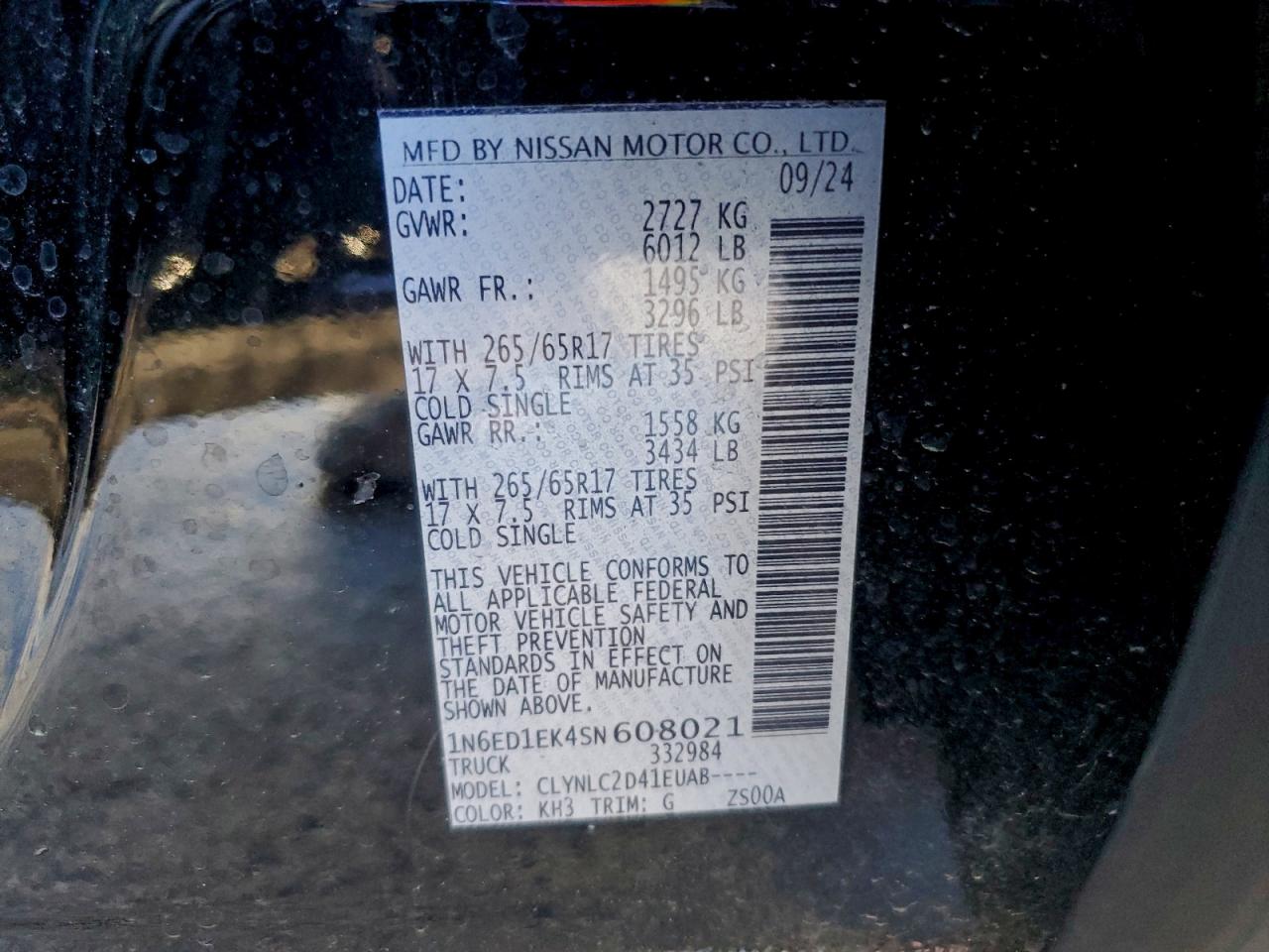 Nissan Frontier S Image 3