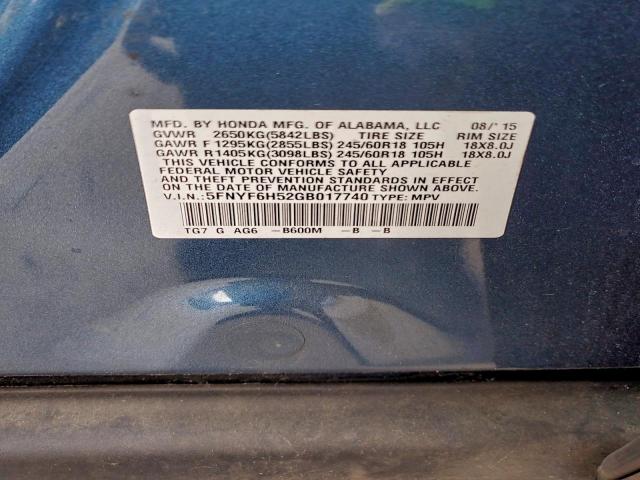 Honda Pilot Exl Image 9