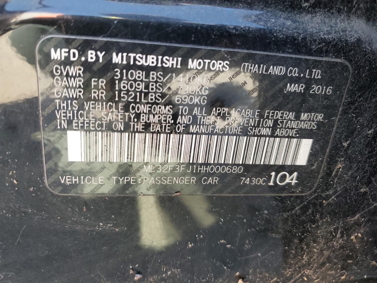 Mitsubishi Mirage G4 Es Image 9