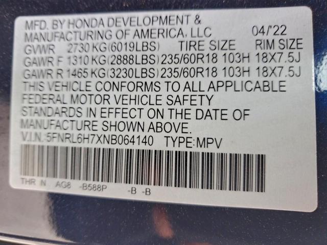 Honda Odyssey Exl Image 6