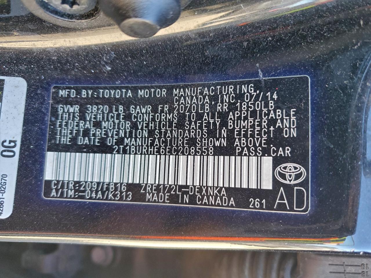 Toyota Corolla L Image 3