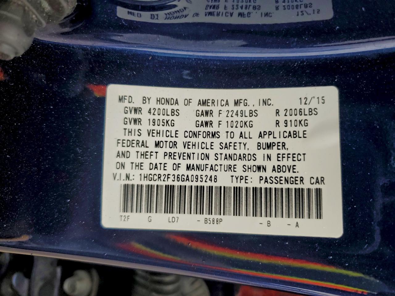 Honda Accord Lx Image 12