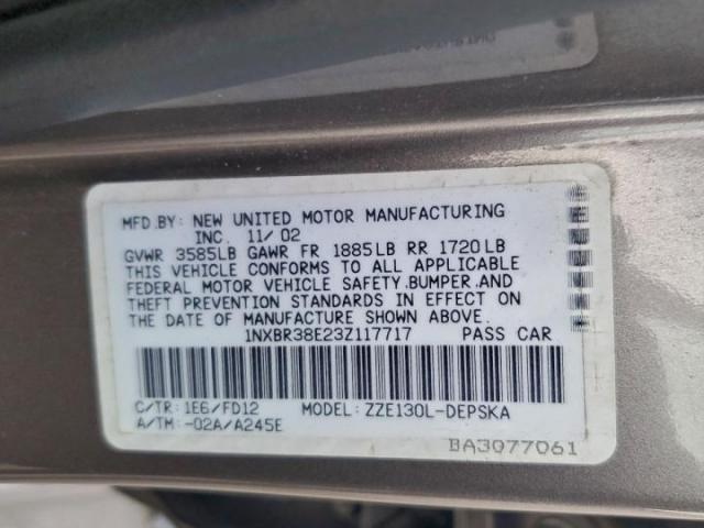 Toyota Corolla Ce Image 12